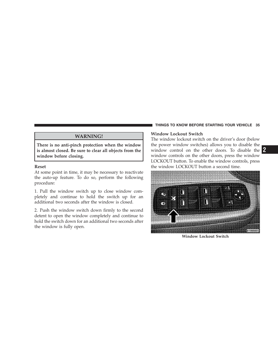 Dodge 2009 Nitro User Manual | Page 37 / 459