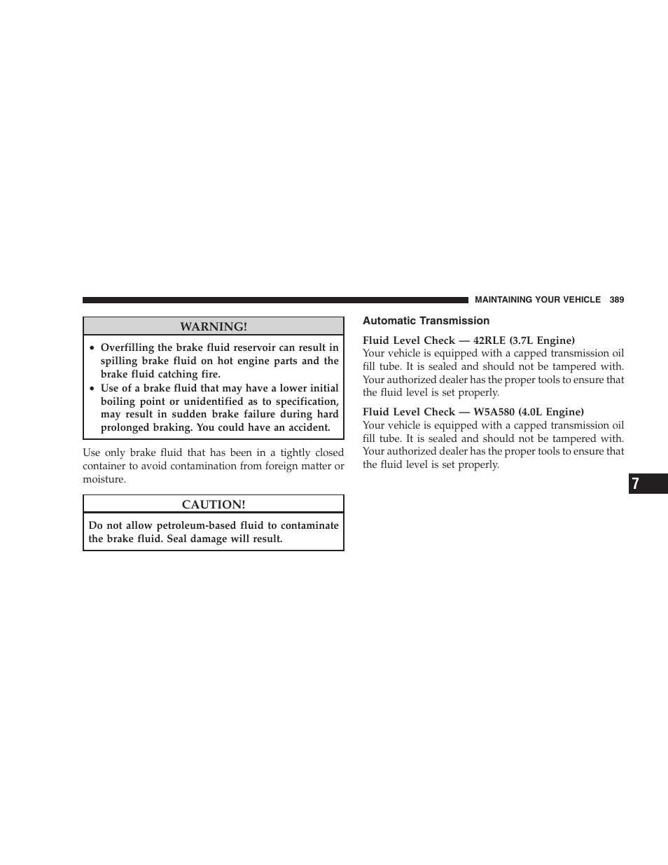 Automatic transmission | Dodge 2009 Nitro User Manual | Page 391 / 459