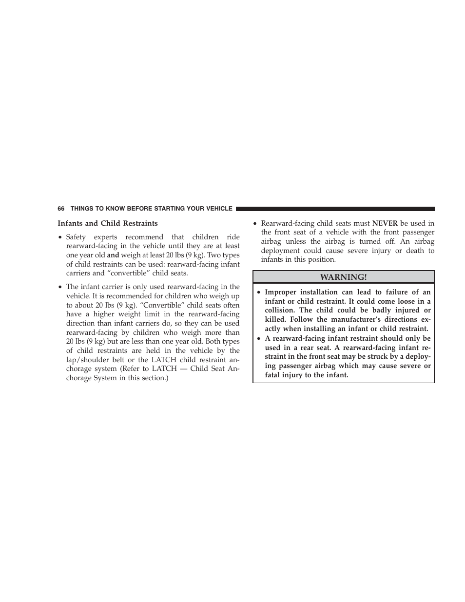 Dodge 2009 Nitro User Manual | Page 68 / 459