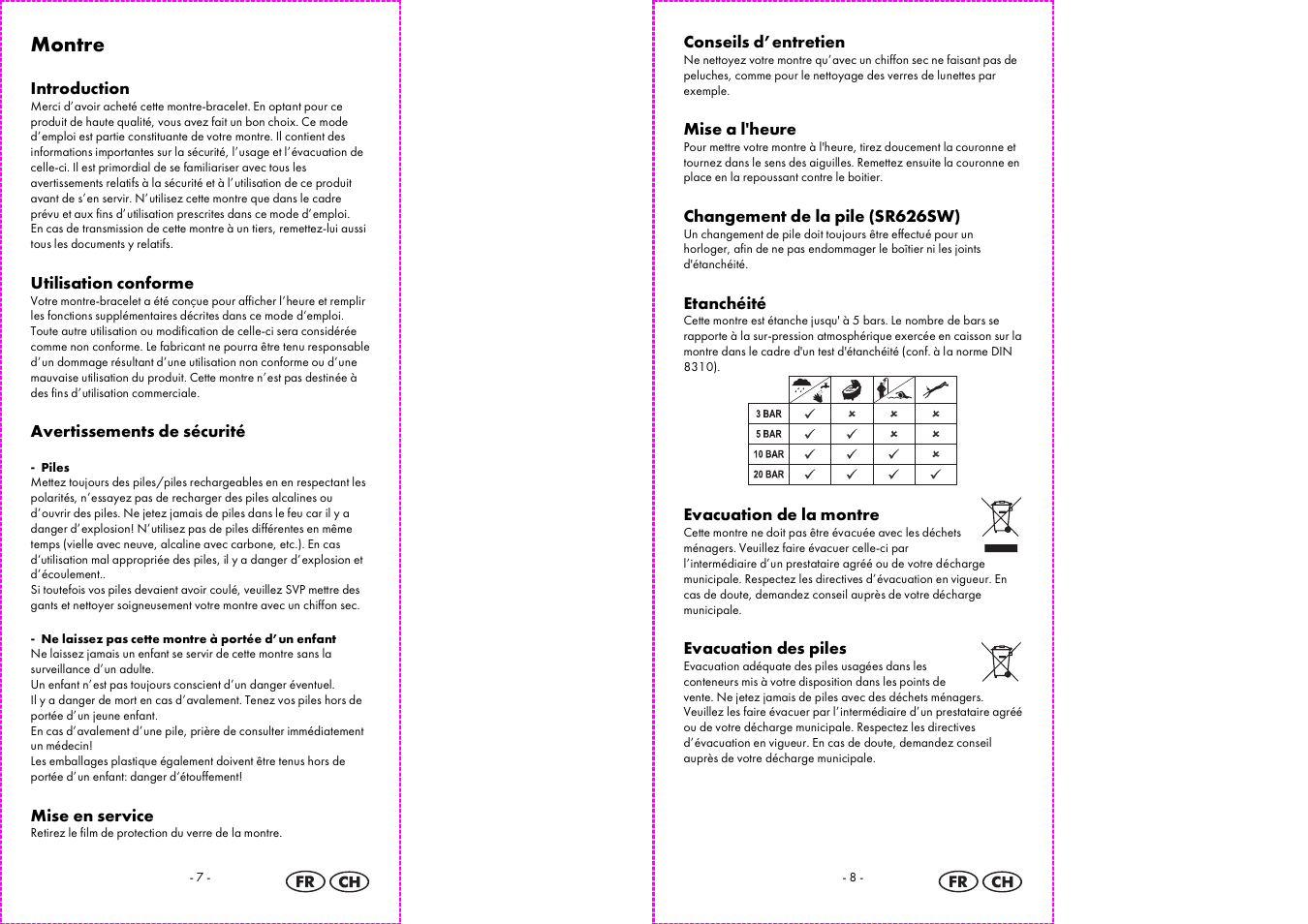 Montre | Auriol 2-LD3513 User Manual | Page 5 / 14