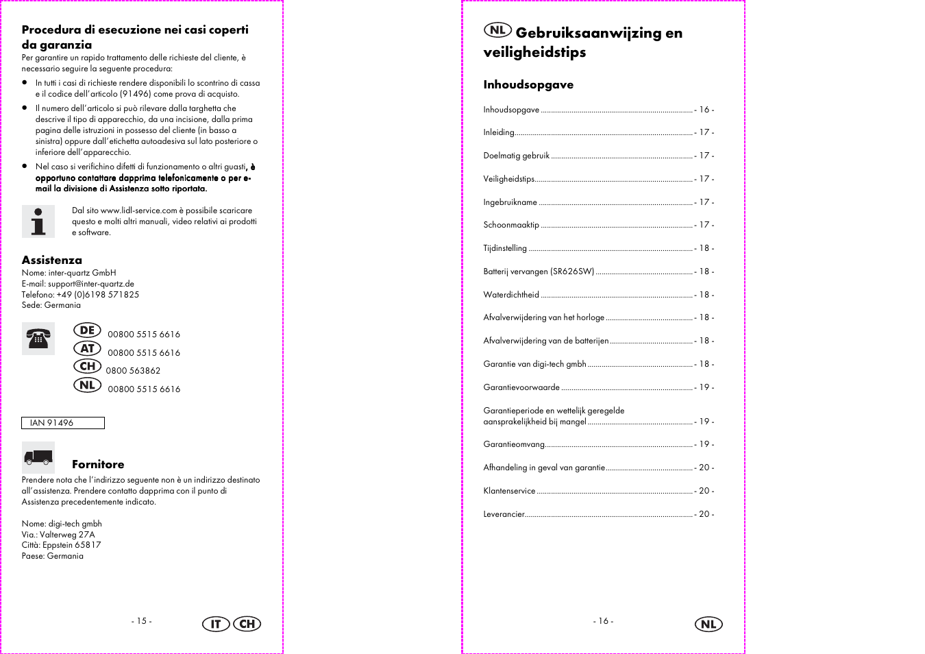Auriol 2-LD3513 User Manual | Page 9 / 14