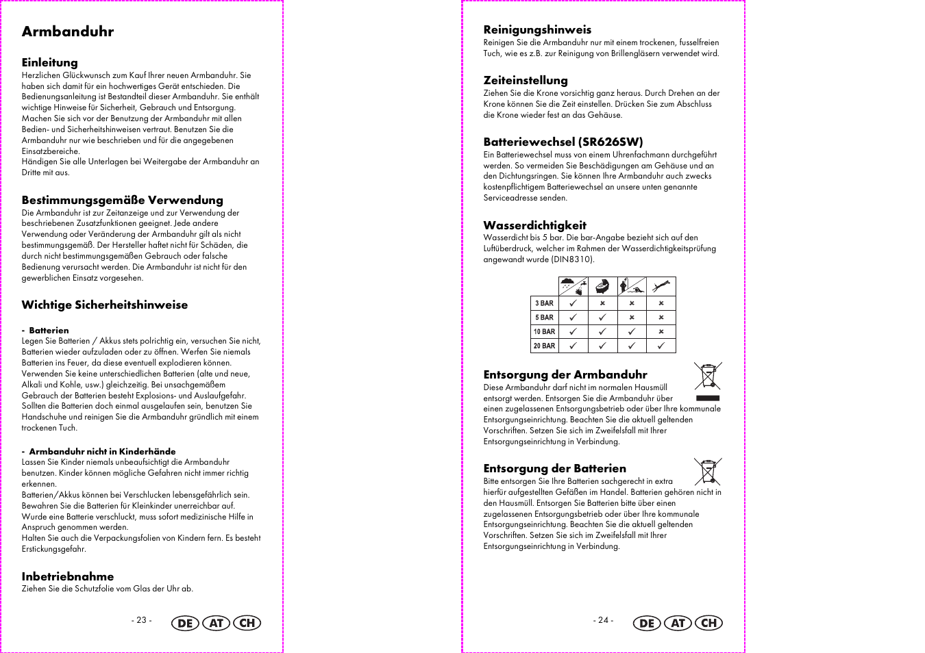 Armbanduhr | Auriol 2-LD3513 User Manual | Page 13 / 15