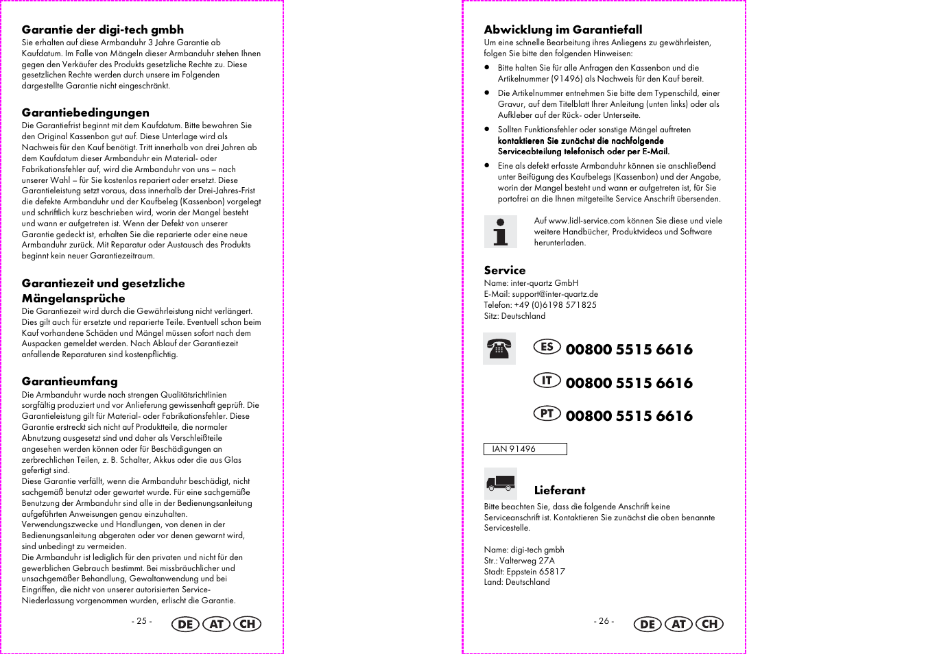 Auriol 2-LD3513 User Manual | Page 14 / 15