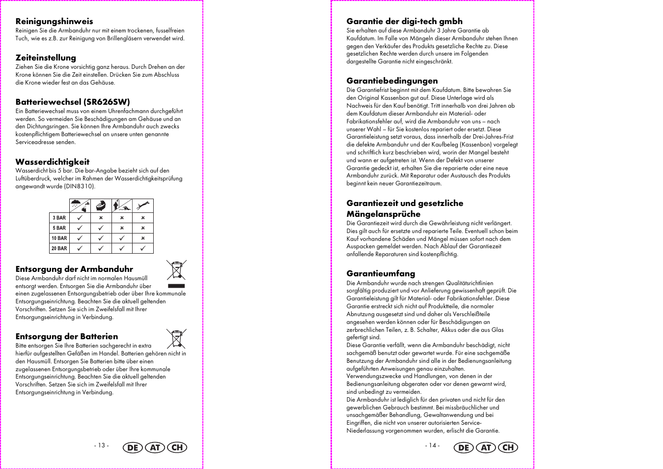 Auriol 2-LD3513 User Manual | Page 8 / 12