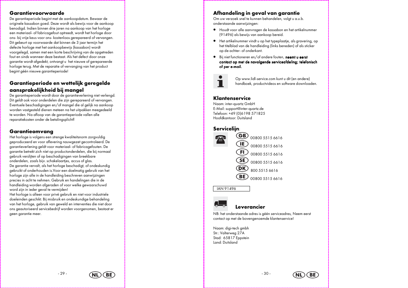 Auriol 2-LD3513 User Manual | Page 16 / 19