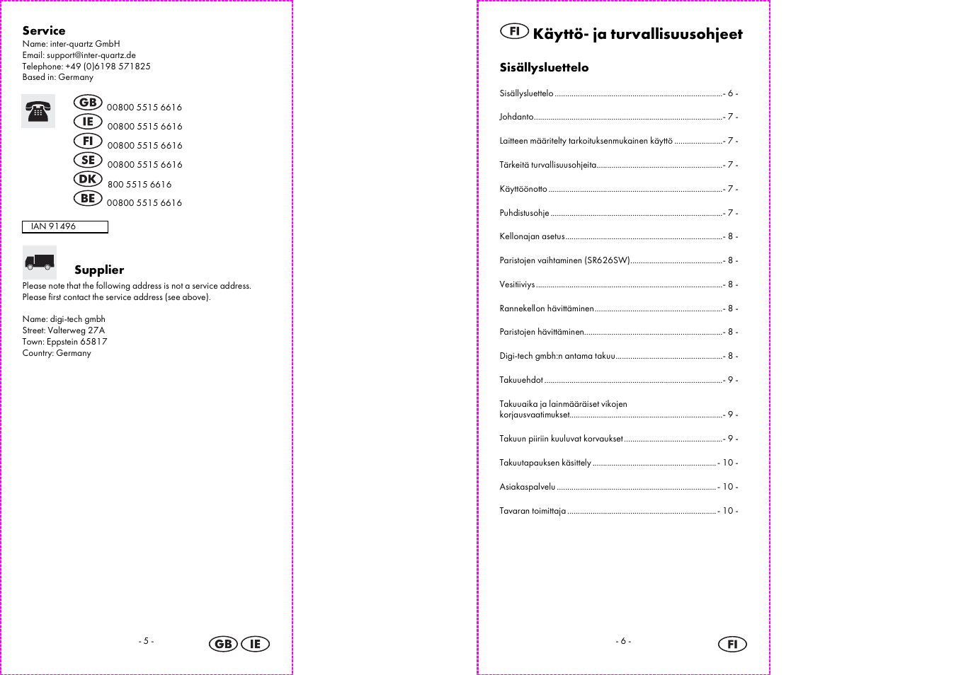 Auriol 2-LD3513 User Manual | Page 4 / 19