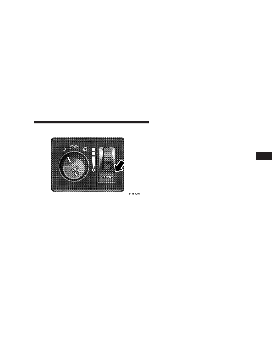 Cargo light - if equipped, Multifunction control lever, Cargo light — if equipped | Dodge 2008 Ram 4500 User Manual | Page 135 / 527