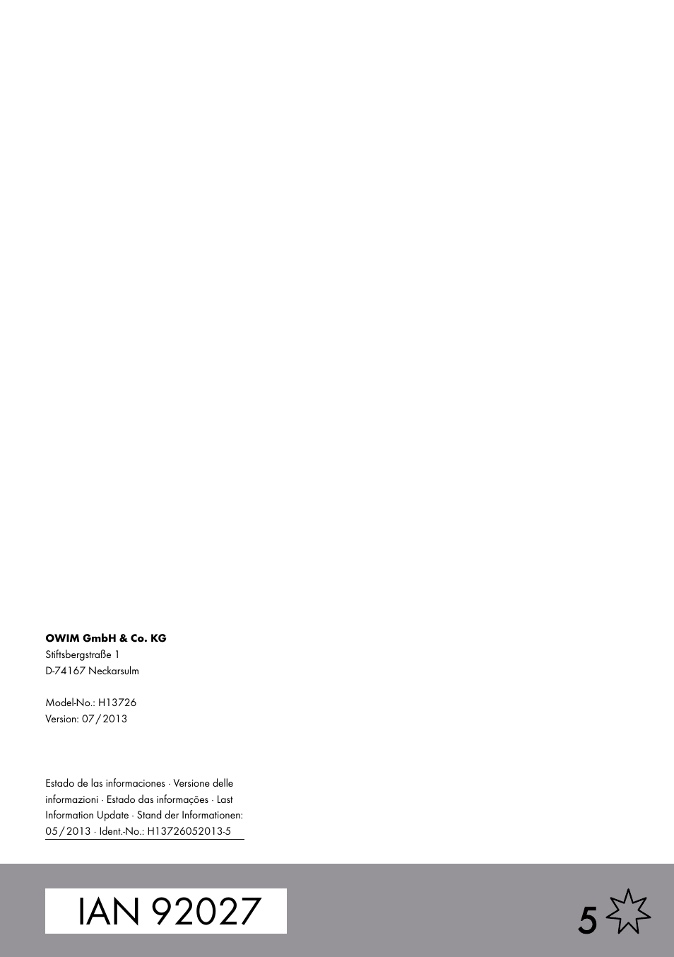 Auriol H13726 User Manual | Page 104 / 104