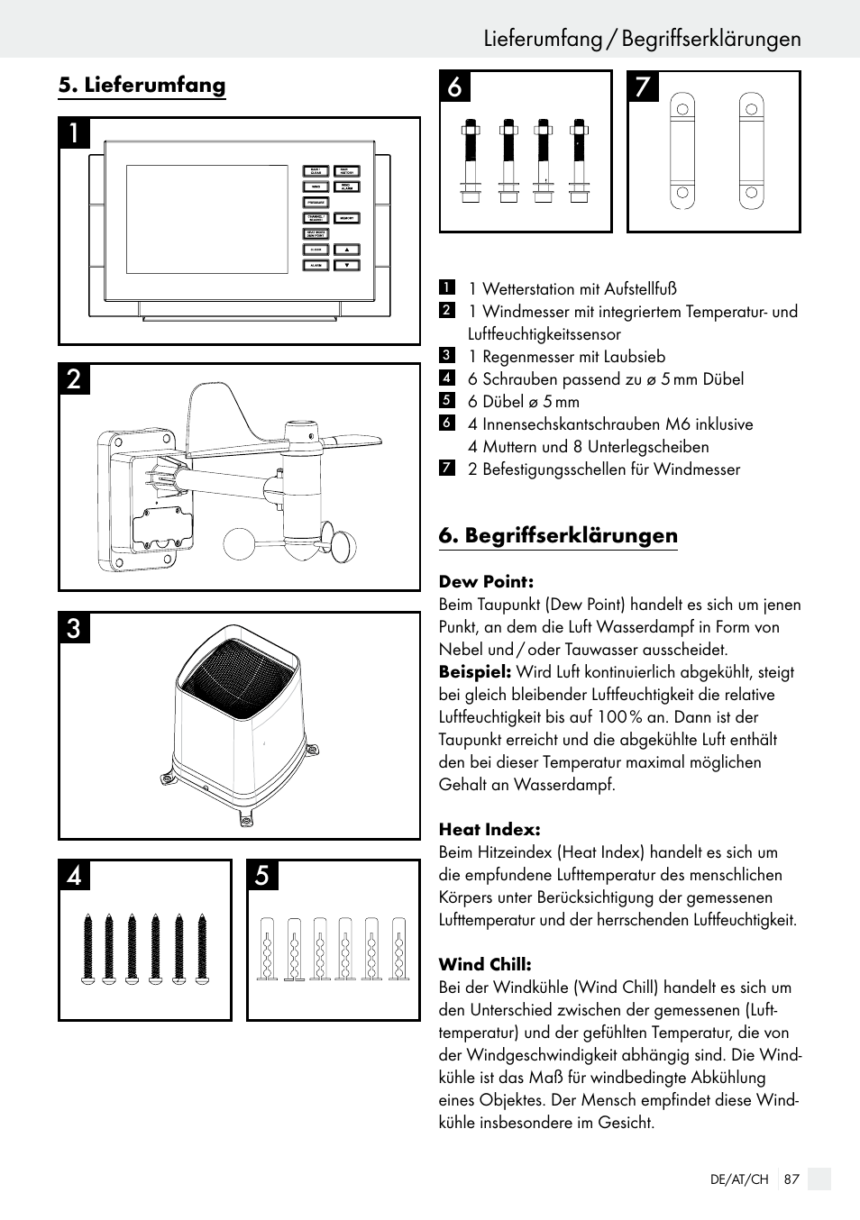 Lieferumfang / begriffserklärungen | Auriol H13726 User Manual | Page 87 / 104