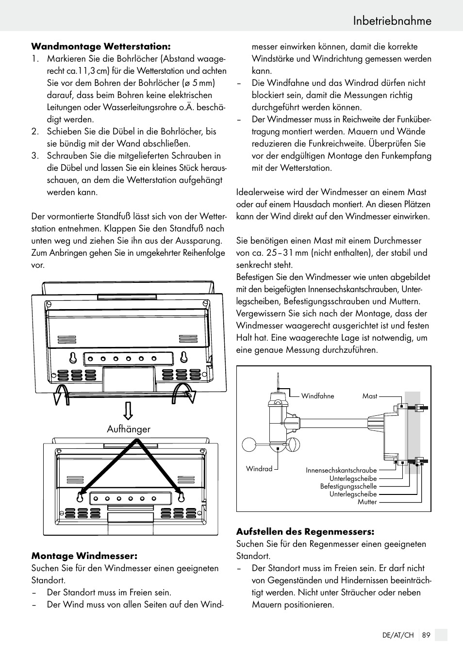 Inbetriebnahme | Auriol H13726 User Manual | Page 89 / 104