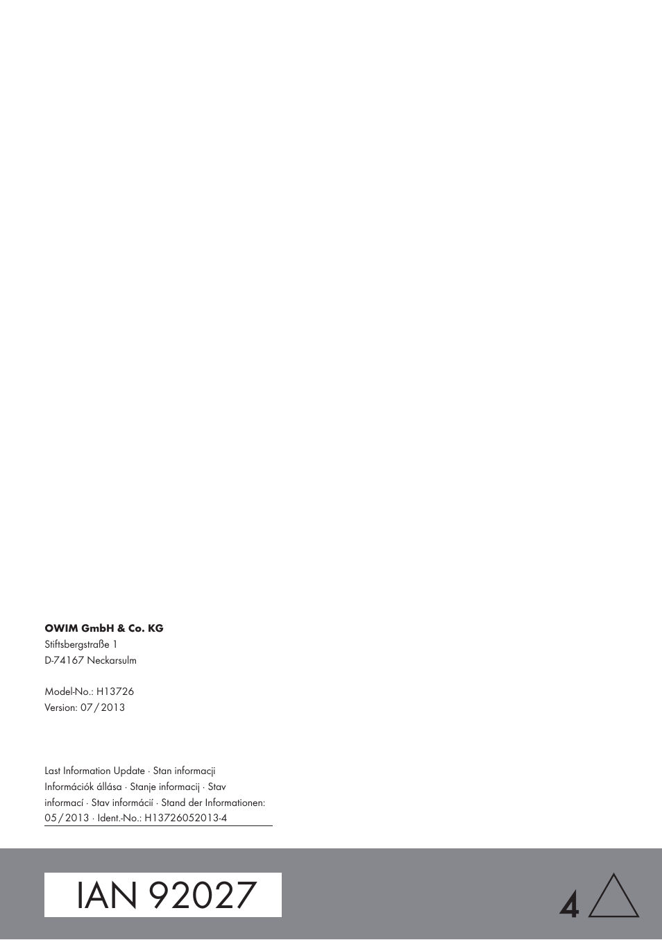 Auriol H13726 User Manual | Page 141 / 141