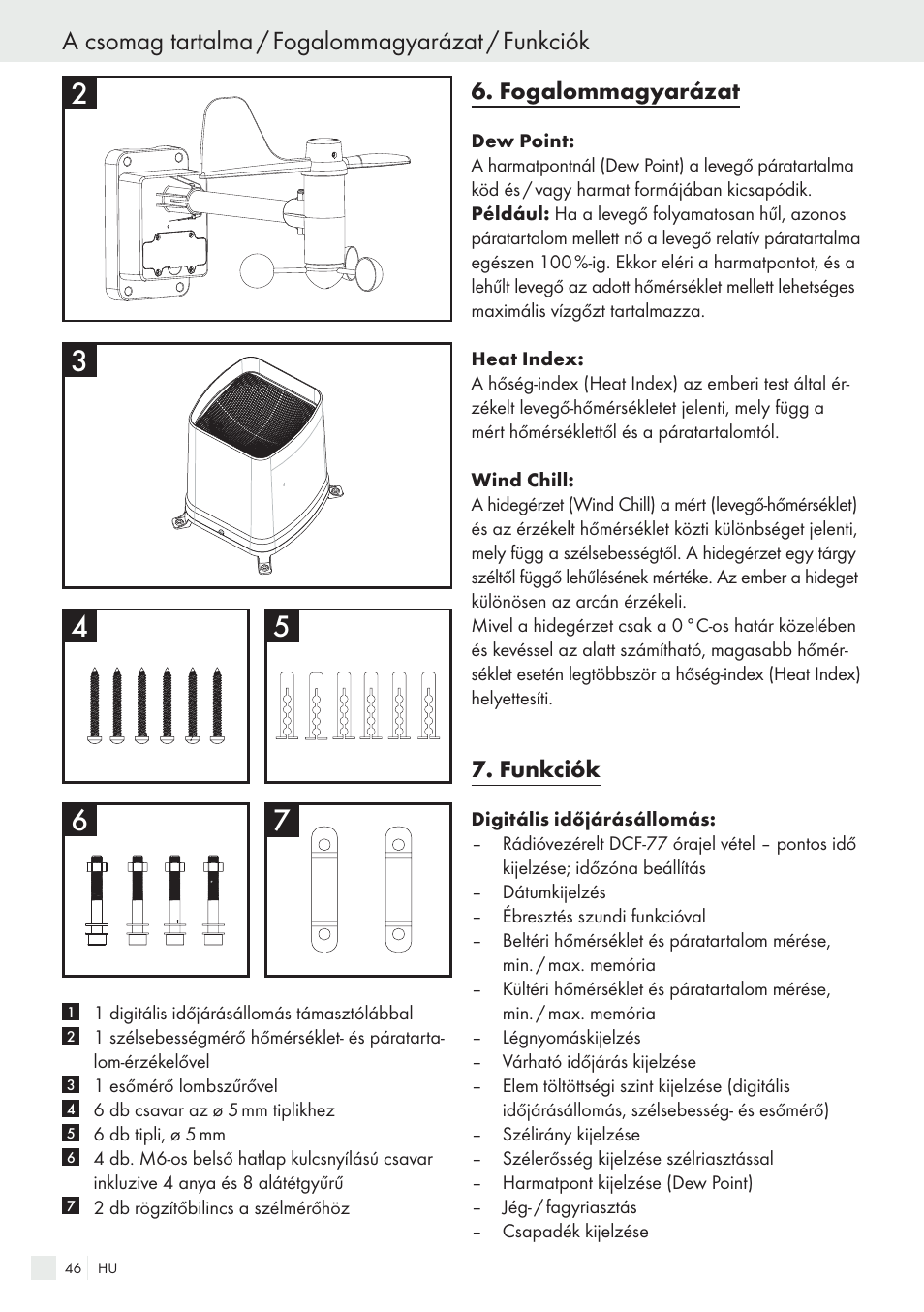 A csomag tartalma / fogalommagyarázat / funkciók | Auriol H13726 User Manual | Page 46 / 141