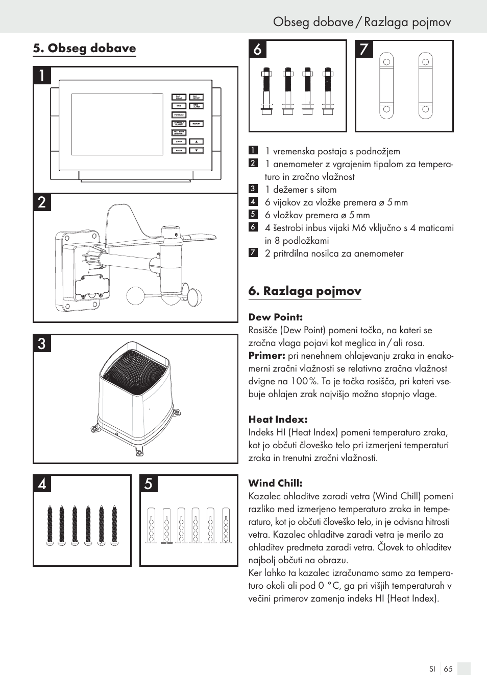 Obseg dobave / razlaga pojmov | Auriol H13726 User Manual | Page 65 / 141