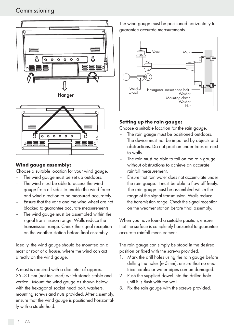 Commissioning | Auriol H13726 User Manual | Page 8 / 141