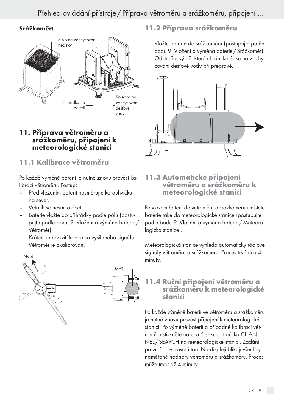 2 příprava srážkoměru | Auriol H13726 User Manual | Page 91 / 141