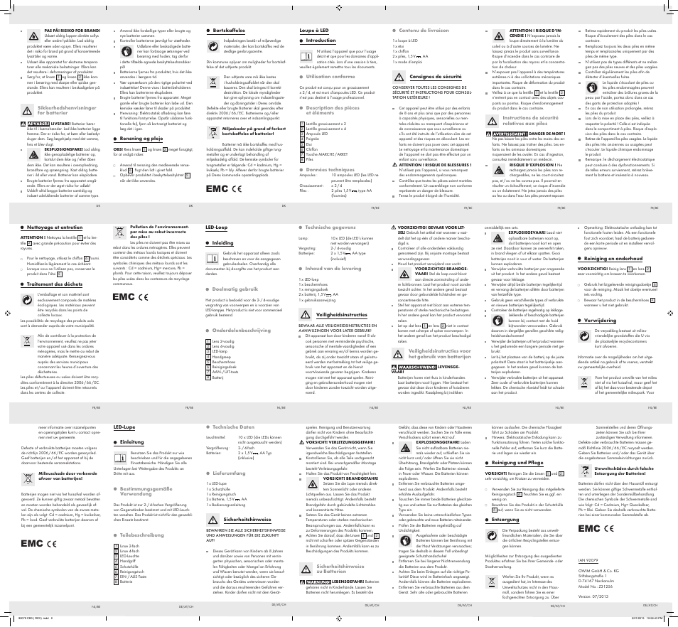 Auriol Z31256 User Manual | Page 2 / 2