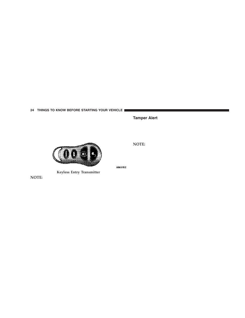 Tamper alert | Dodge 2006 ZB Viper User Manual | Page 24 / 264
