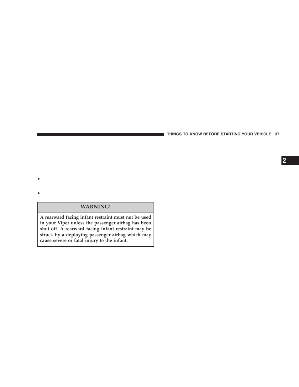 Dodge 2006 ZB Viper User Manual | Page 37 / 264