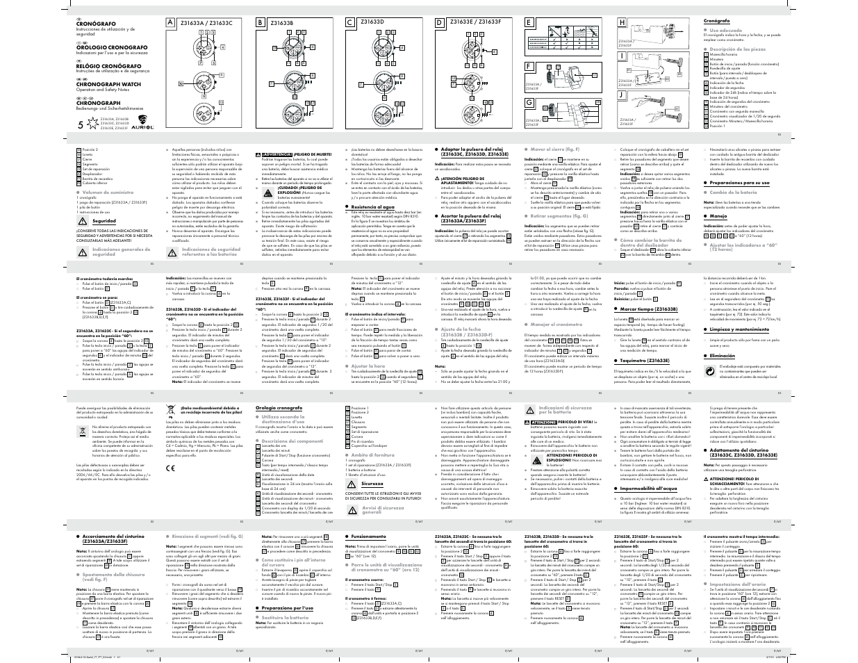 Auriol Z31633 User Manual | 3 pages