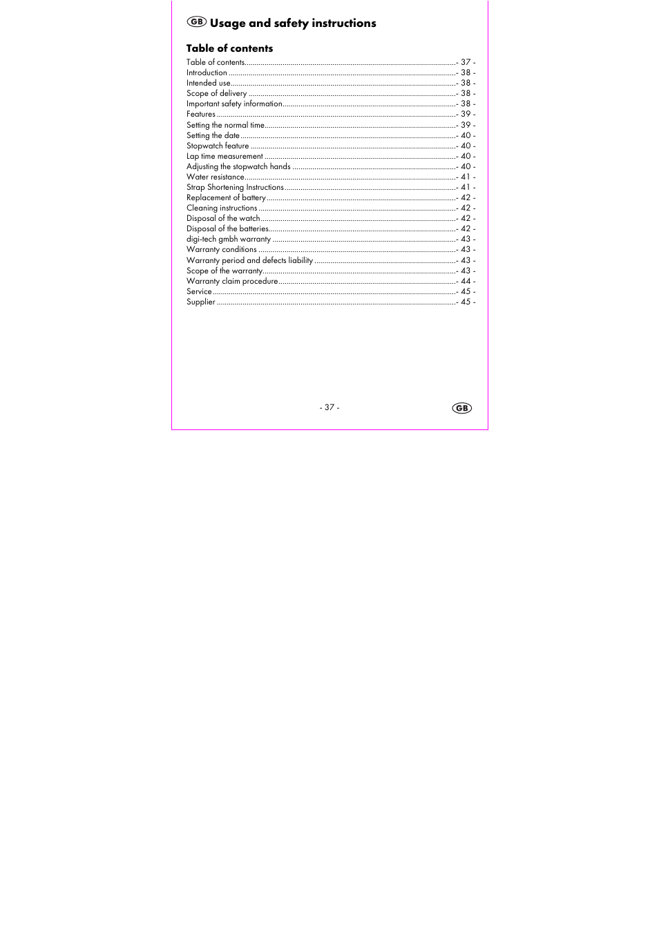 Auriol 2-LD3533-1 User Manual | Page 39 / 49