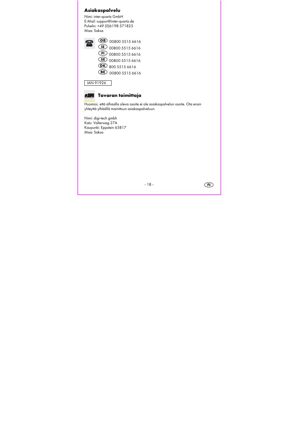 Auriol 2-LD3533-1 User Manual | Page 20 / 68