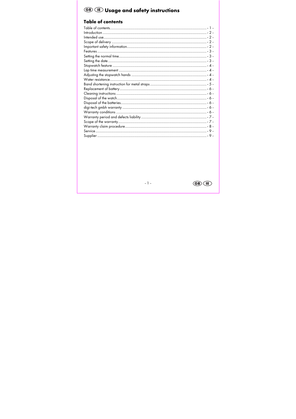 Auriol 2-LD3533-1 User Manual | Page 3 / 68