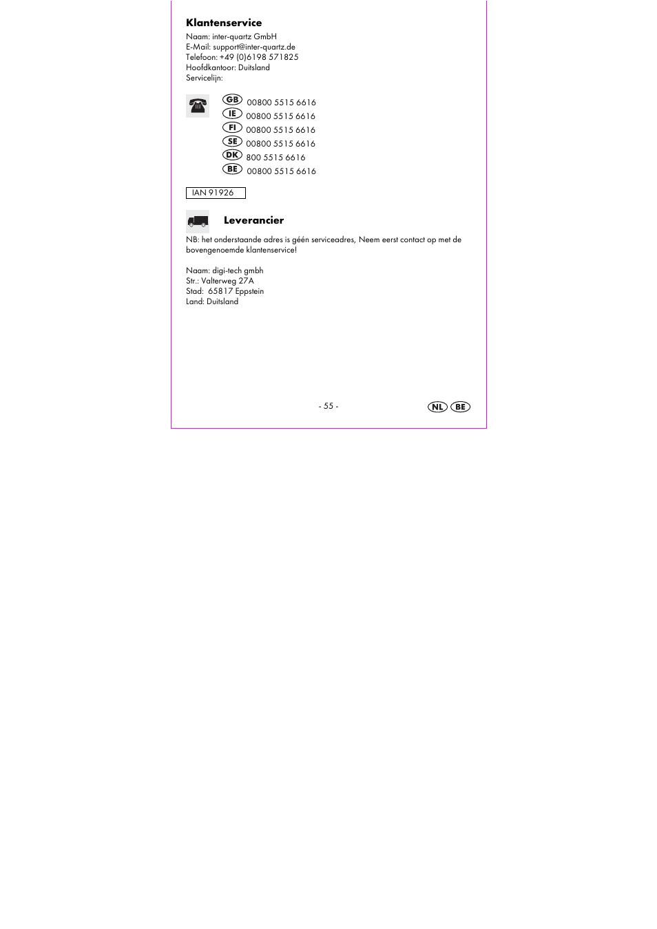 Auriol 2-LD3533-1 User Manual | Page 57 / 68