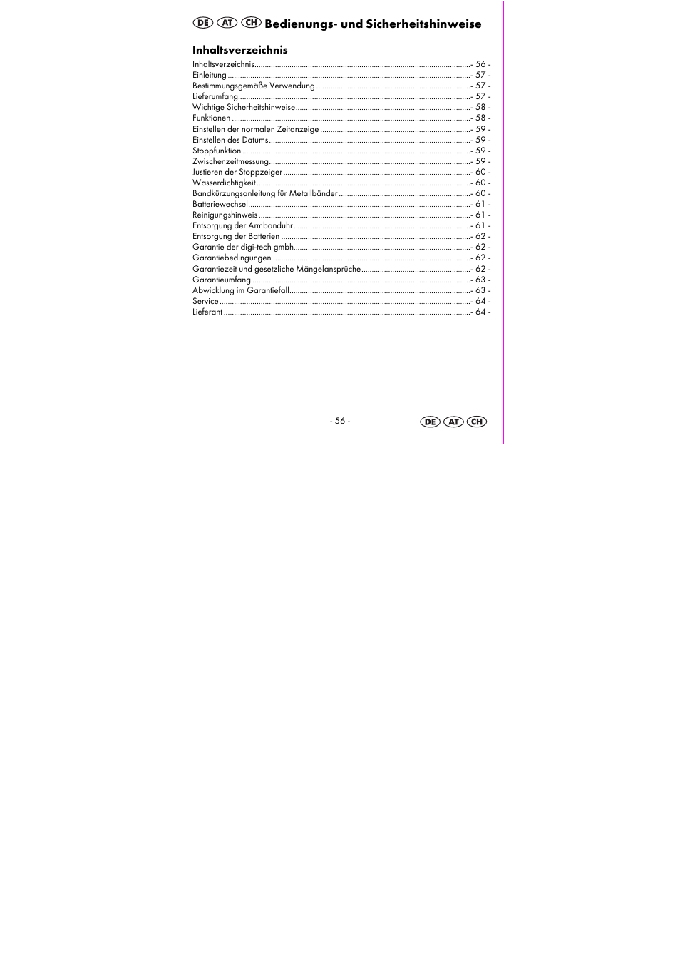 Auriol 2-LD3533-1 User Manual | Page 58 / 68