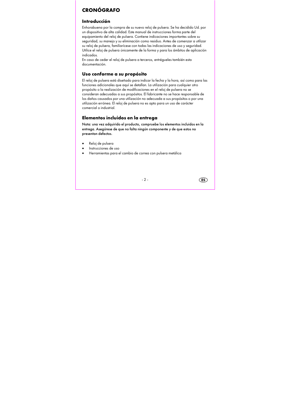 Cronógrafo | Auriol 2-LD3533-1 User Manual | Page 4 / 50