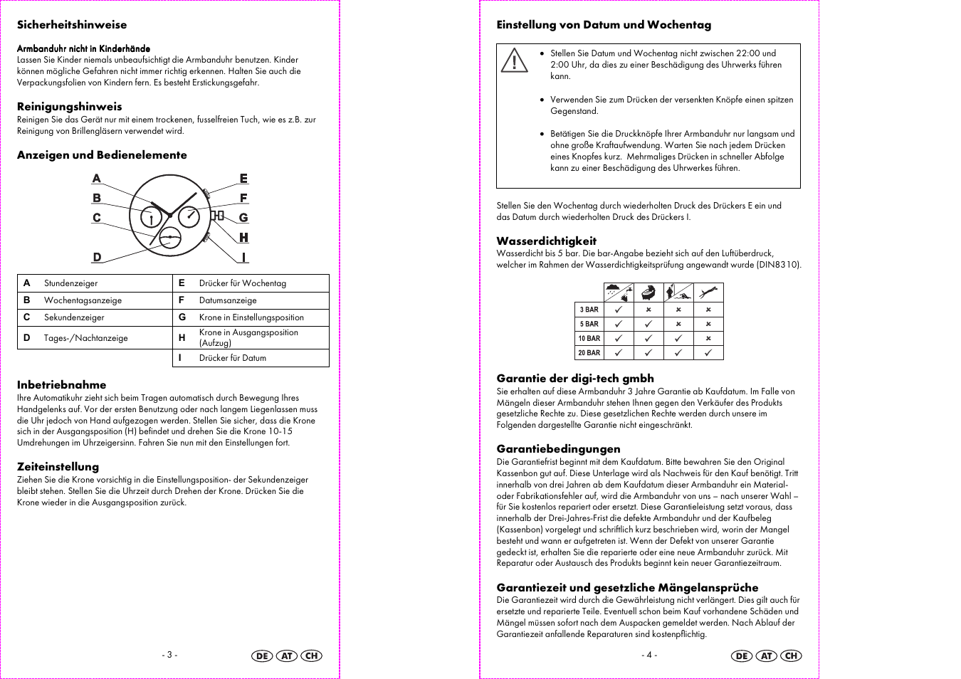 Auriol 2-LD3523-3 User Manual | Page 3 / 13