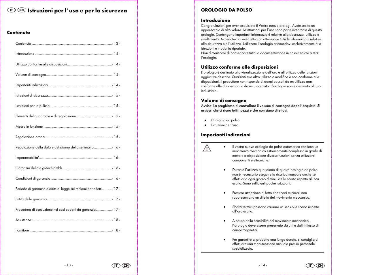 Istruzioni per l’uso e per la sicurezza | Auriol 2-LD3523-3 User Manual | Page 8 / 13