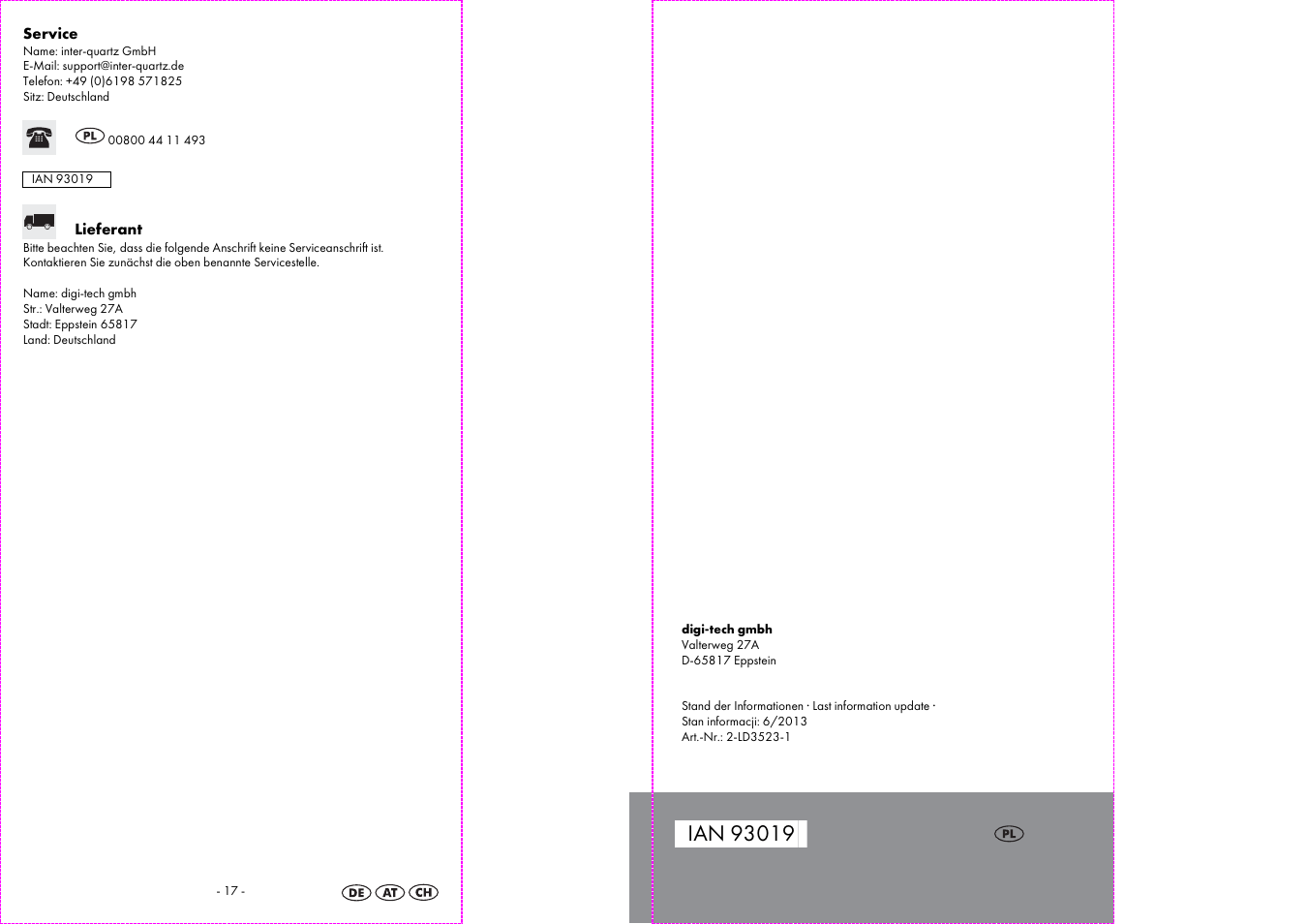 Auriol 2-LD3523-1 User Manual | Page 10 / 10