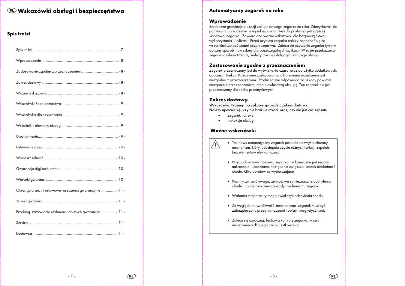 Wskazówki obsługi i bezpieczęństwa | Auriol 2-LD3523-1 User Manual | Page 5 / 10