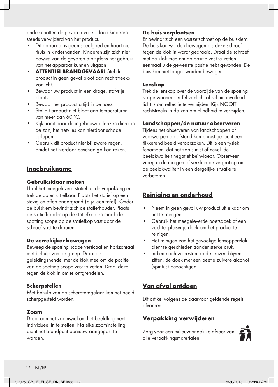 Auriol Z31261 User Manual | Page 12 / 15