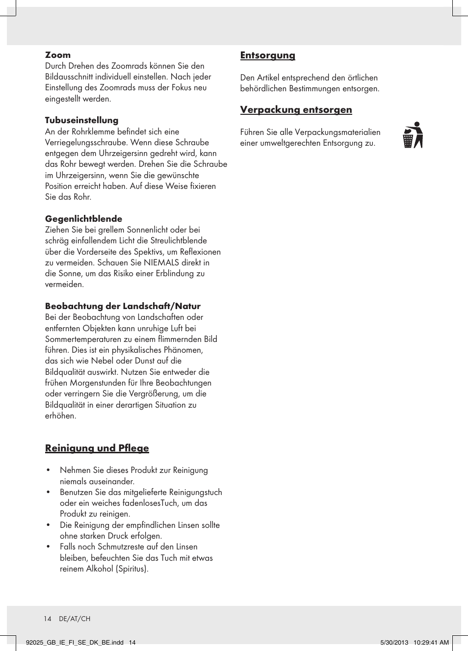 Auriol Z31261 User Manual | Page 14 / 15