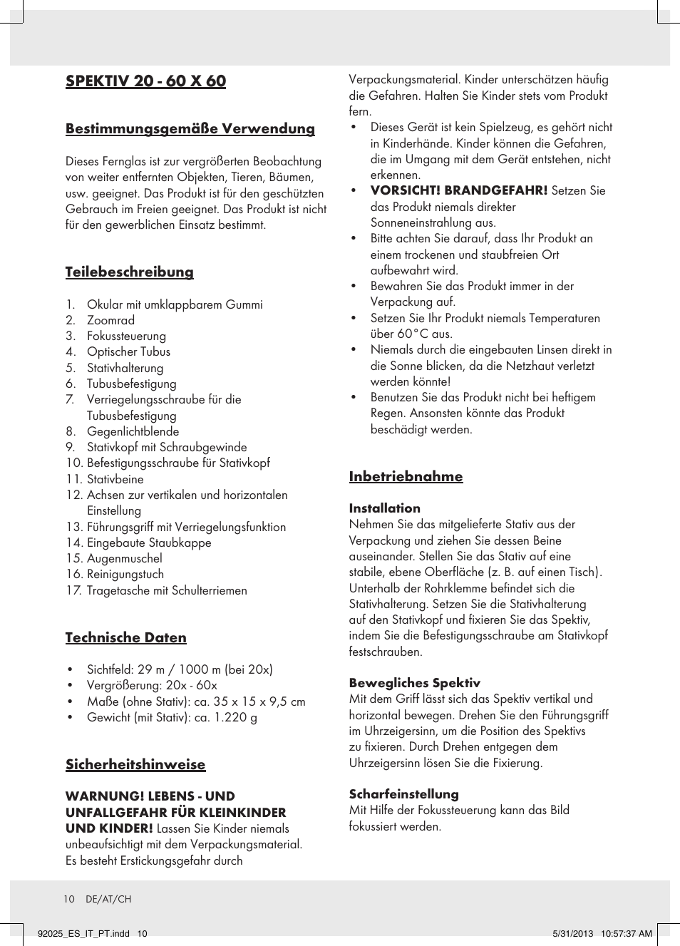 Auriol Z31261 User Manual | Page 10 / 12