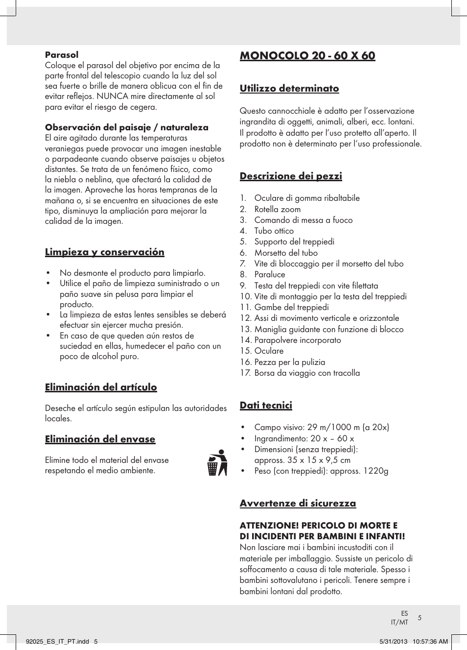 Auriol Z31261 User Manual | Page 5 / 12