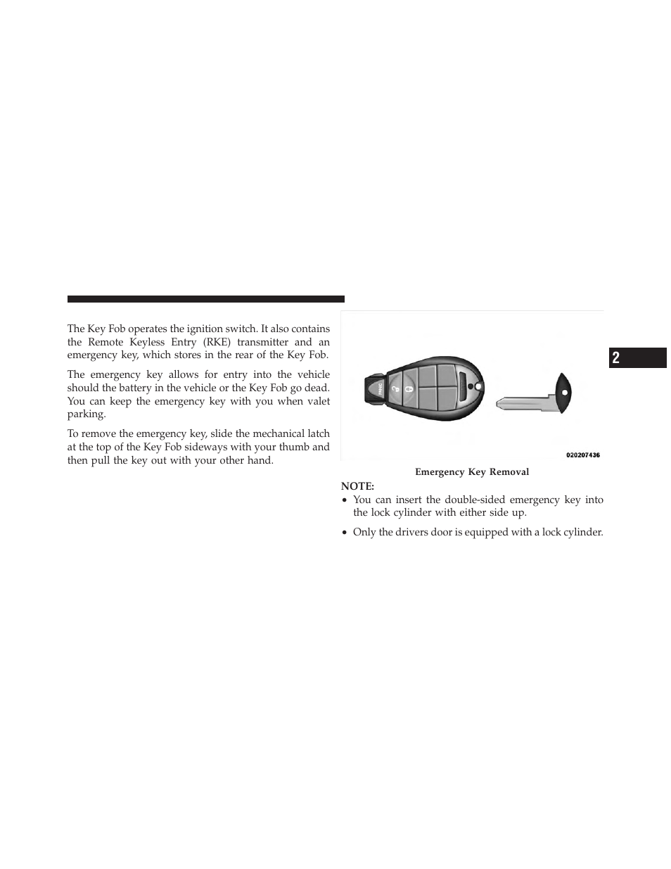 Key fob | Dodge JOURNEY 2010 User Manual | Page 14 / 512