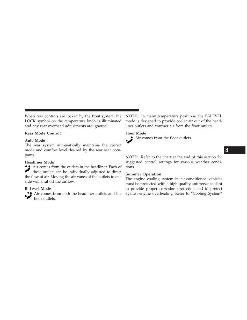 Operating tips | Dodge JOURNEY 2010 User Manual | Page 288 / 512