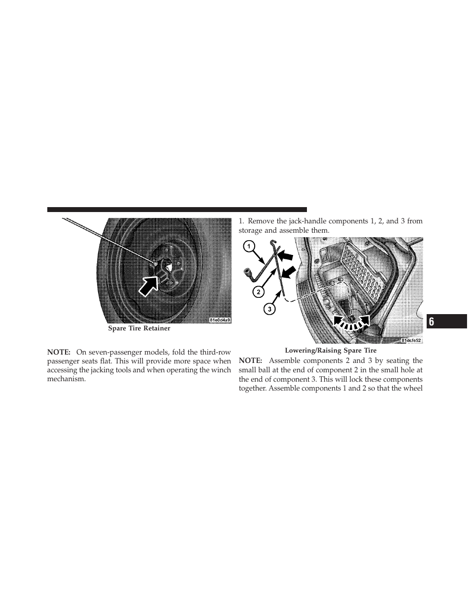 Spare tire stowage | Dodge JOURNEY 2010 User Manual | Page 386 / 512