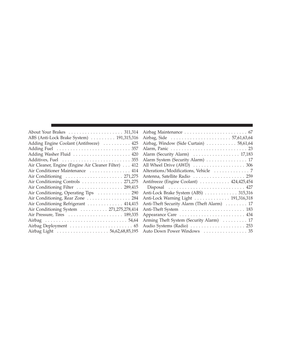 Dodge JOURNEY 2010 User Manual | Page 489 / 512