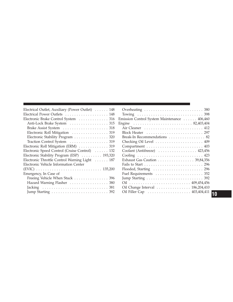 Dodge JOURNEY 2010 User Manual | Page 494 / 512