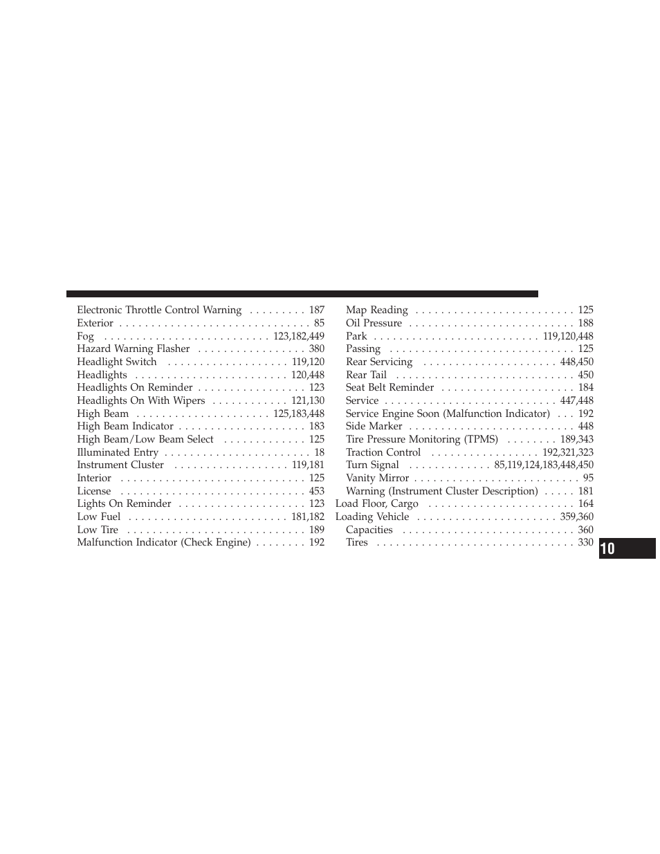 Dodge JOURNEY 2010 User Manual | Page 500 / 512