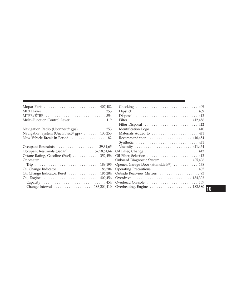 Dodge JOURNEY 2010 User Manual | Page 502 / 512