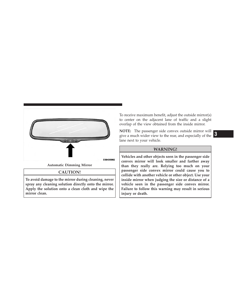 Outside mirrors | Dodge JOURNEY 2010 User Manual | Page 94 / 512