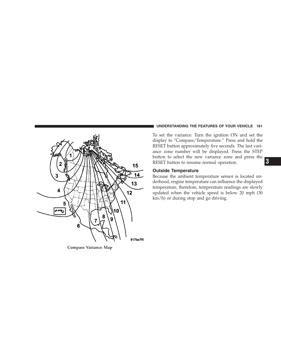 Outside temperature | Dodge 2006 HB Durango User Manual | Page 161 / 440