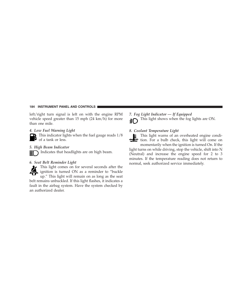 Dodge 2006 HB Durango User Manual | Page 184 / 440