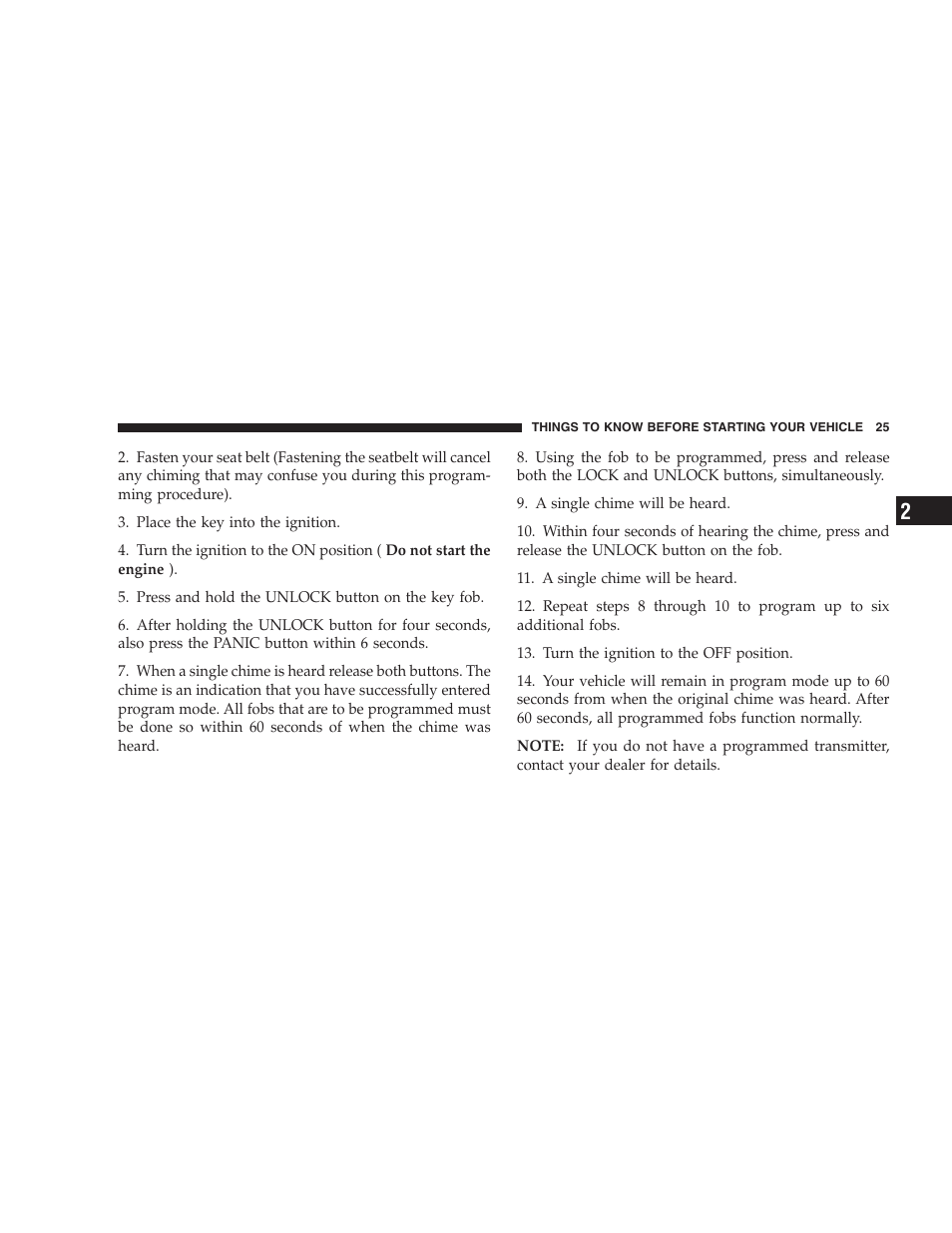 Dodge 2006 HB Durango User Manual | Page 25 / 440