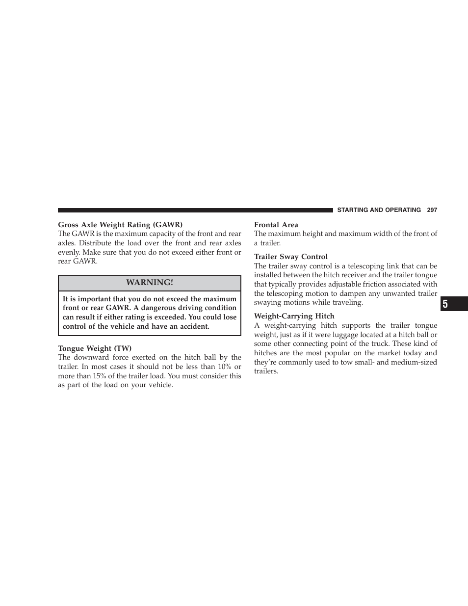 Dodge 2006 HB Durango User Manual | Page 297 / 440