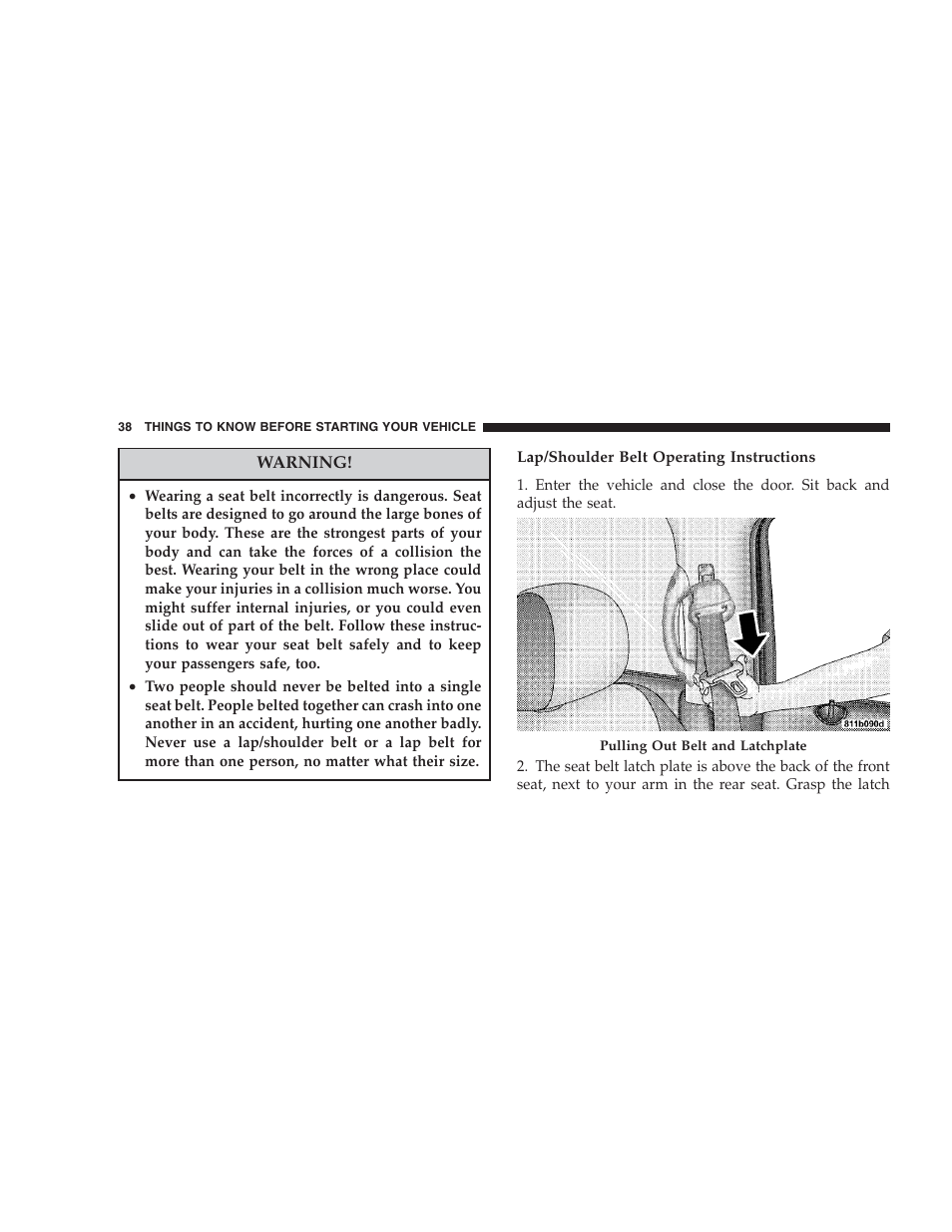 Dodge 2006 HB Durango User Manual | Page 38 / 440